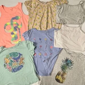 Bundle 7 T-shirts & Undershirts Girls Size 10/12 Medium/Lg Old Navy/ Gap Kids